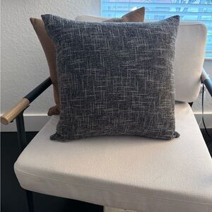 Elegant Black and White Throw Pillow COVER ONLY